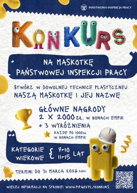 Konkurs plastyczny na oficjalną maskotkę PIP