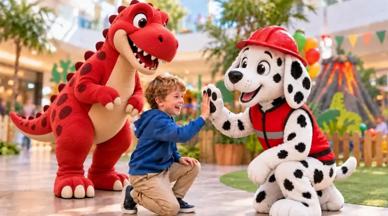 Dino misja w centrum handlowym